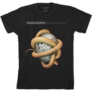 Shinedown Unisex Adult Clean Threat Cotton T-Shirt / Black